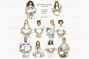 Elegant Autumn White Pumpkin Clipart, a Seasonal Illustration by GlamArtZhanna (Thumbnail 4 of 8)