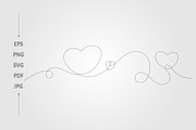 three elegant black hearts, an Object Graphic by lawoel (Thumbnail 2 of 3)