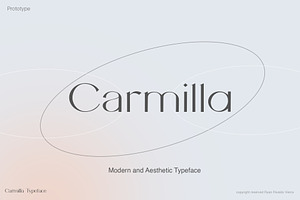 Carmilla | Aesthetic Display Font