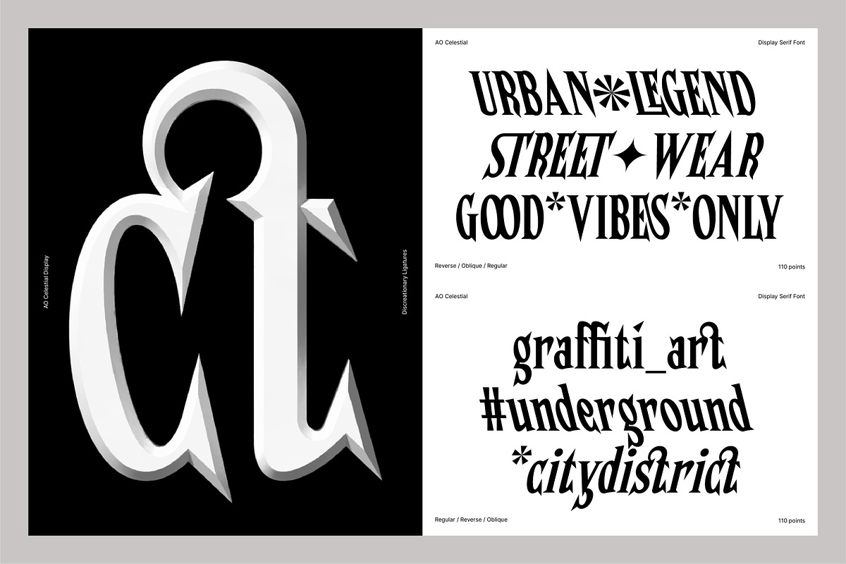 AO Celestial - Display Font, a Serif Font by OwunStudio (Photo 4 of 20)