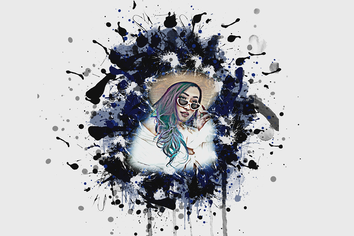 Abstract Ink Effect Photoshop Action, an Action Add-On by Studio Retouch (Photo 9 of 12)
