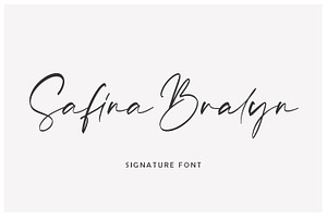 Safina Bralyn - Signature Font