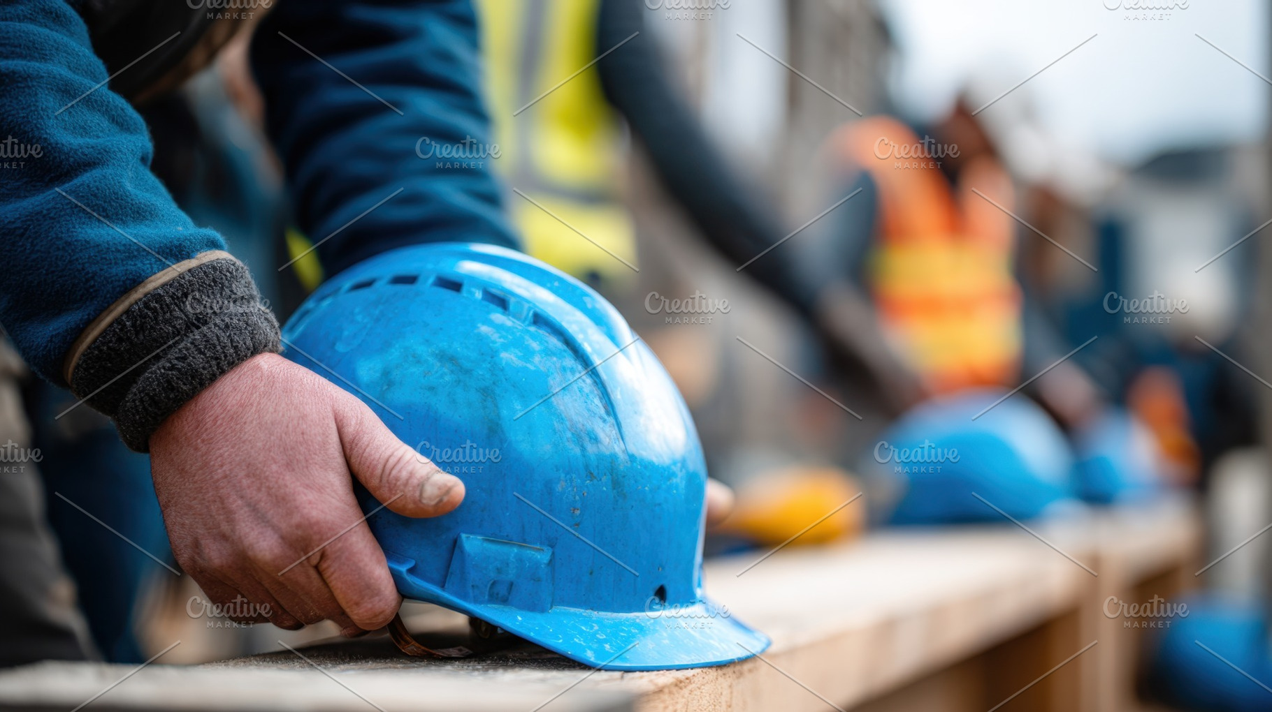 Workers gear up for construction, a Photo by Beautiful things