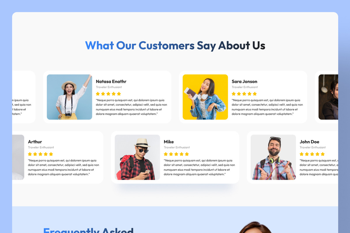 World Travel Web Landing Page, a Landing Page Template by UICreative (Photo 2 of 4)
