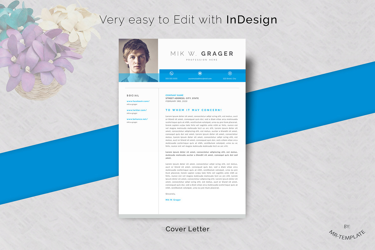 Resume Template / Cv, a Resume Template by Mr-Template (Photo 3 of 4)