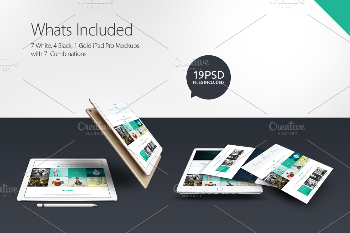 iPad Pro Mockups, an iPad Mockup by ydlabs (Photo 4 of 4)
