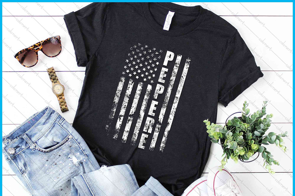 Pepere America Flag Family Christmas, a Graphic by Creativeusart (Photo 1 of 4)