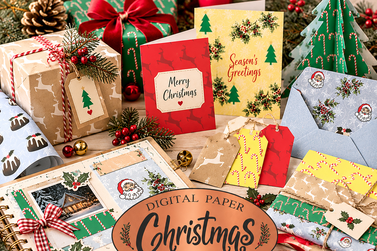 Christmas seamless patterns, a Pattern Graphic by Kiwi Fruit Punch (Photo 3 of 3)