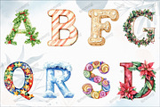 Christmas Alphabet Png Bundle, an Illustration by designcity5 (Thumbnail 2 of 5)