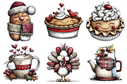 Whimsical Thanksgiving Clipart Bundl, an Illustration by Daily.Designs (Thumbnail 4 of 5)