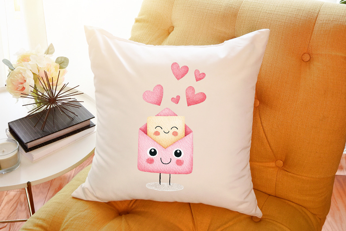 Kawaii Valentine's CLIPART, an Illustration by Sublimation Artist (Photo 6 of 6)