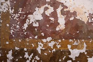 paint peeling off wall, a Photo by WorldOfPhotos