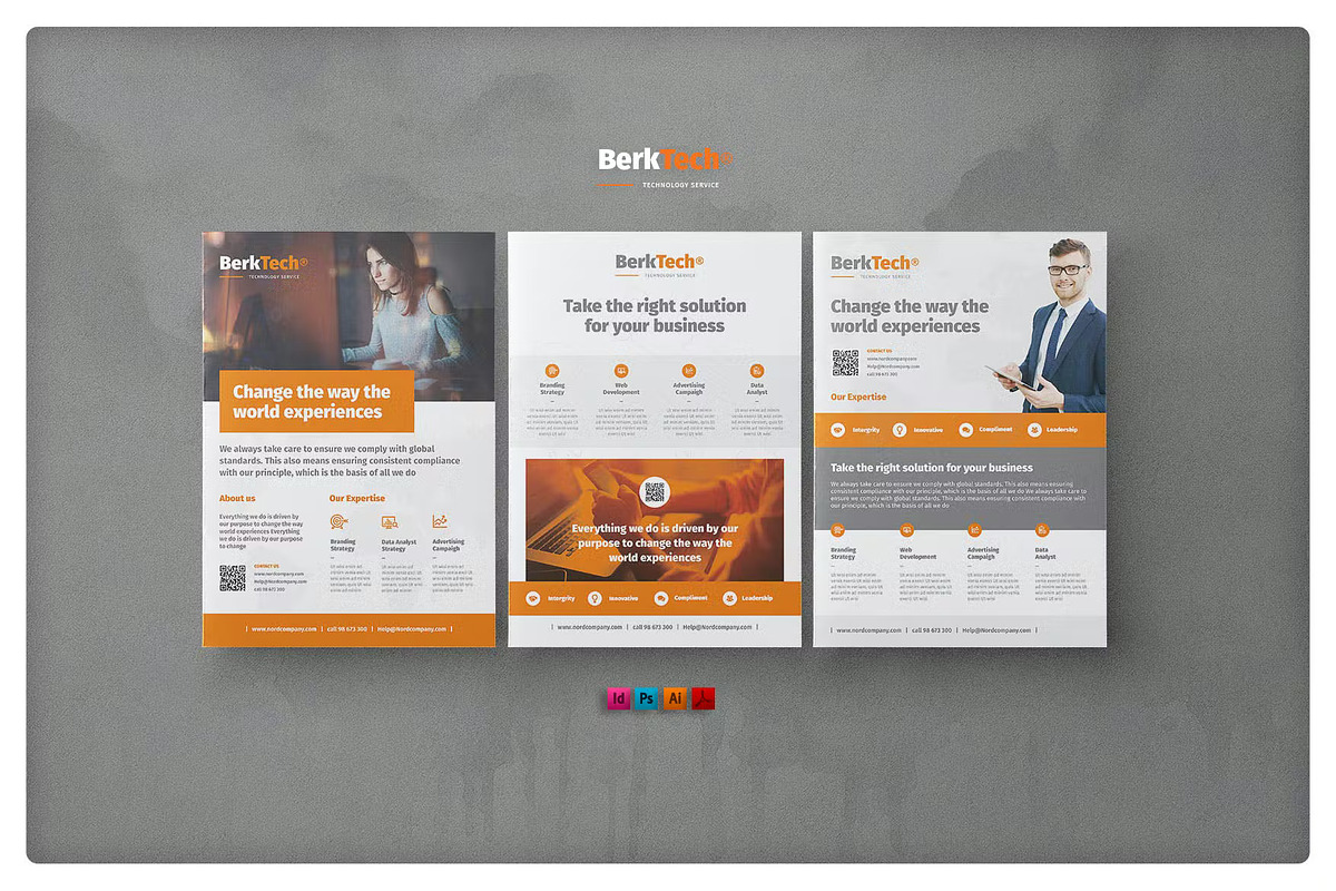 Business Service Flyer Template, a Flyer Template by Proonty