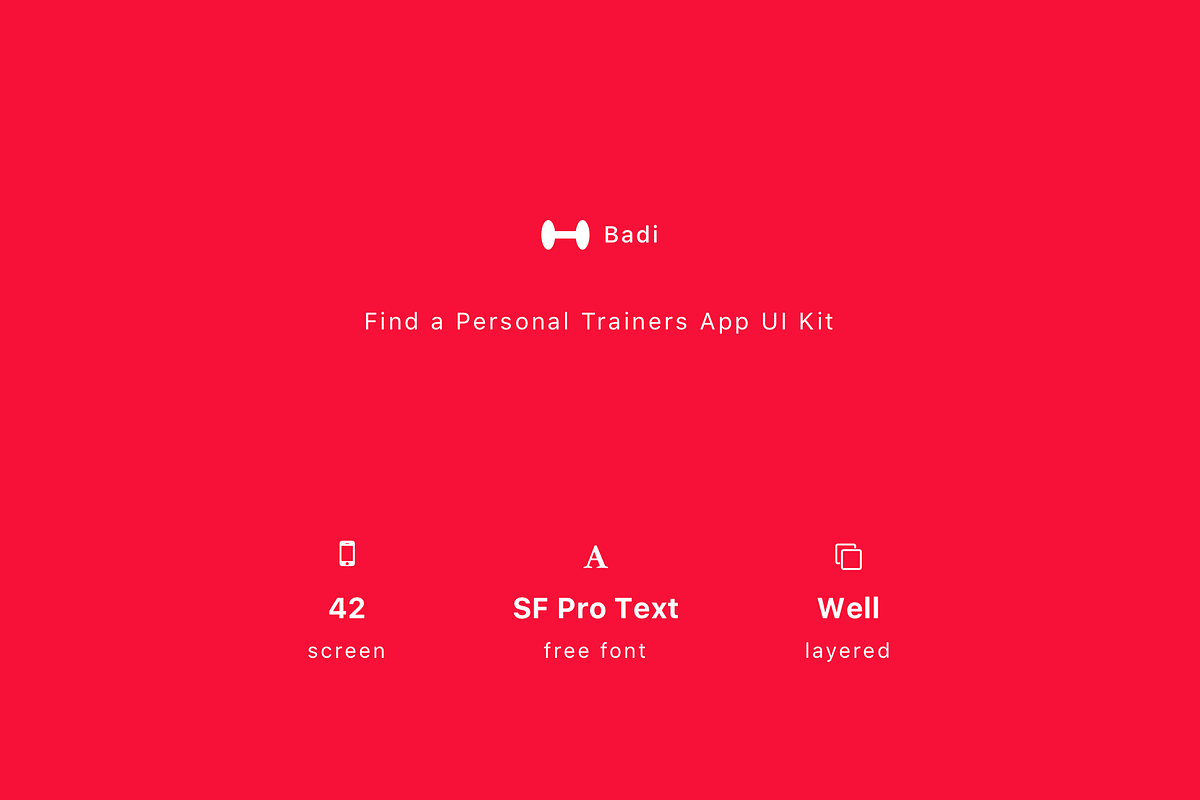Badi - Find a Personal Trainers App, an UI Kit Template by Betush (Photo 6 of 6)