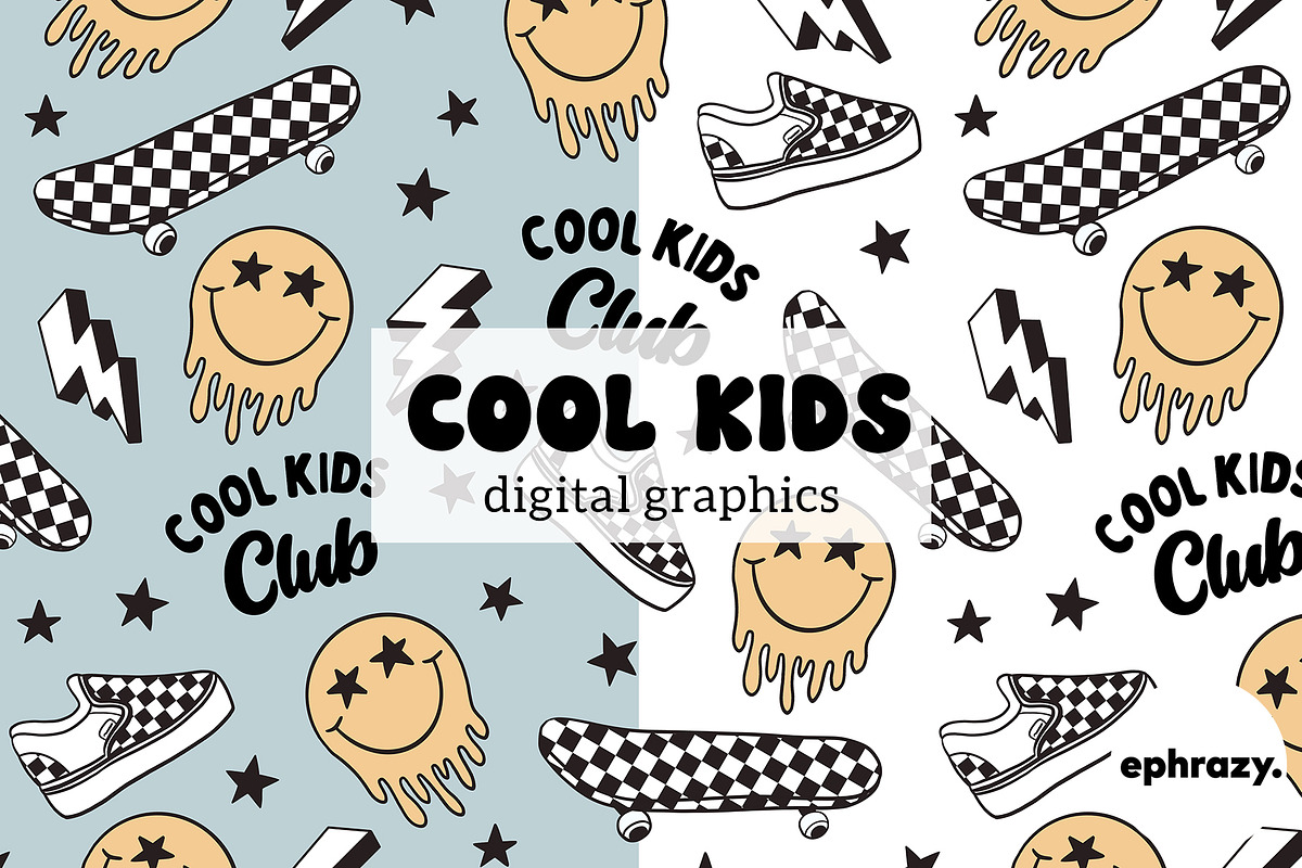 Cool Kids Checked Graphics, a Pattern Graphic by EphrazyGraphics (Photo 1 of 7)