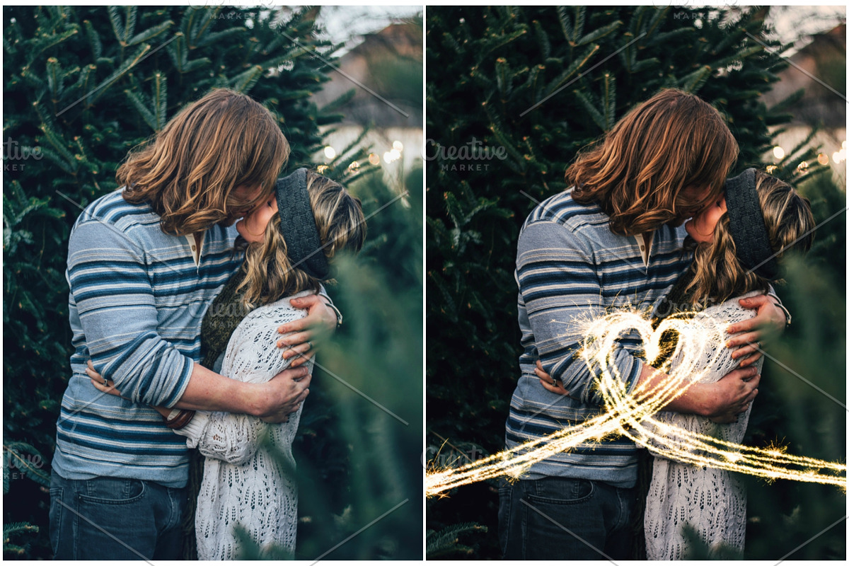 Christmas sparkler overlays package, an Object Graphic by ArtuscoDesign (Photo 3 of 6)