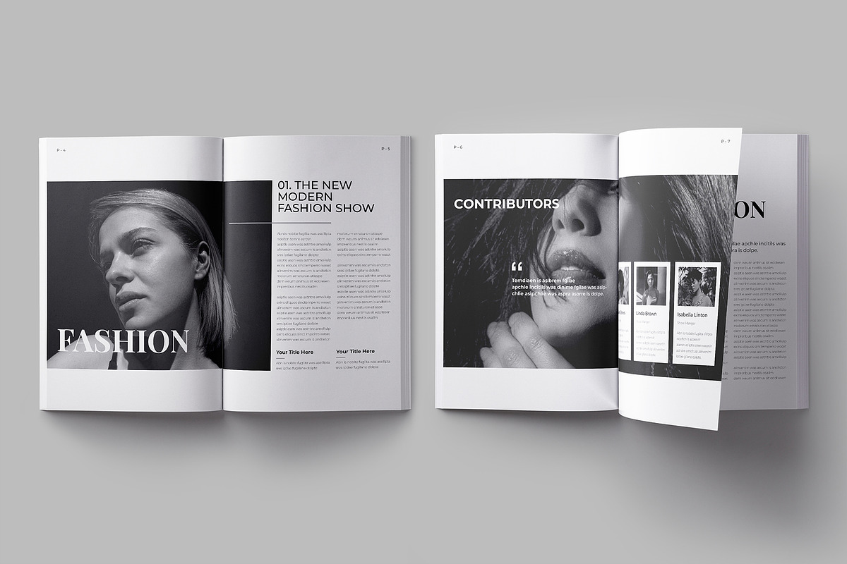 Magazine Template preview 3