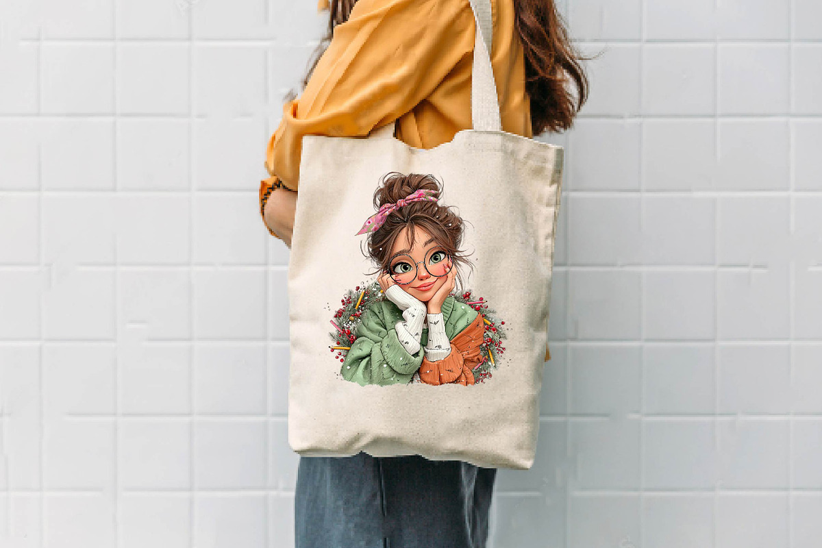 Christmas Teacher Characters, a Seasonal Illustration by CreationArt (Photo 7 of 9)