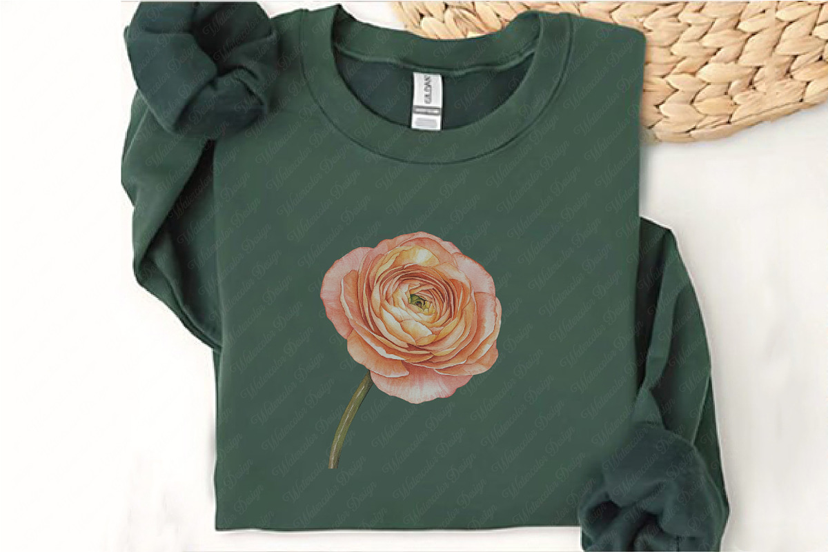 Watercolor Preppy Floral Clipart, an Illustration by Watercolor design (Photo 11 of 12)