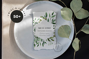 JUST GREEN leaves greenery foliage, a Decorative Illustration by Lana Elanor (Thumbnail 2 of 8)