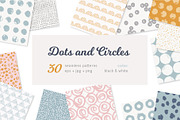 Dots and circles seamless patterns, a Pattern Graphic by Magnia (Thumbnail 1 of 8)