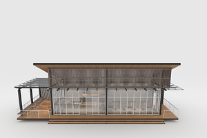 3D Model Cafe Modern 3