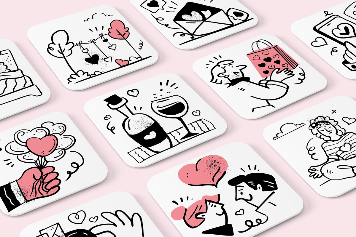 60 Valentine Love Fintech Illustrati, an Object Illustration by Lumina_ui_ux202 (Photo 7 of 8)