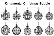 Festive Filigree Bauble Silhouette, an Object Graphic by Creativeshirt (Thumbnail 1 of 5)