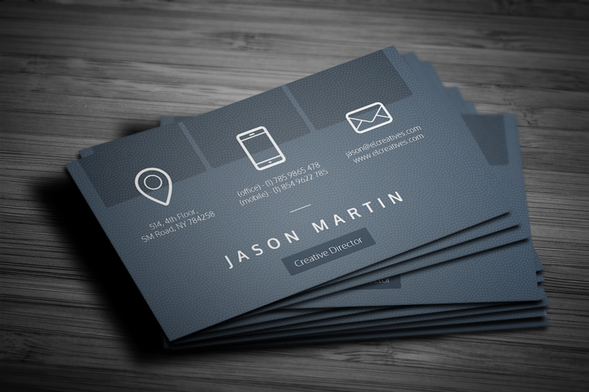 Clean Minimal Dotted Business Card, a Business Card Template by bouncy (Photo 2 of 4)