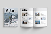 Winter Travel Magazine Template, a Magazine Template by Cleffon_Graphic_Studio (Thumbnail 2 of 11)