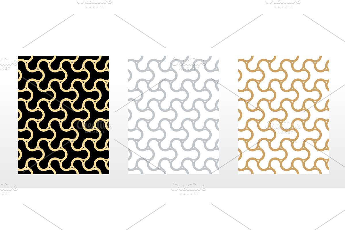 Set of abstract geometric patterns, a Pattern Graphic by RODINA
