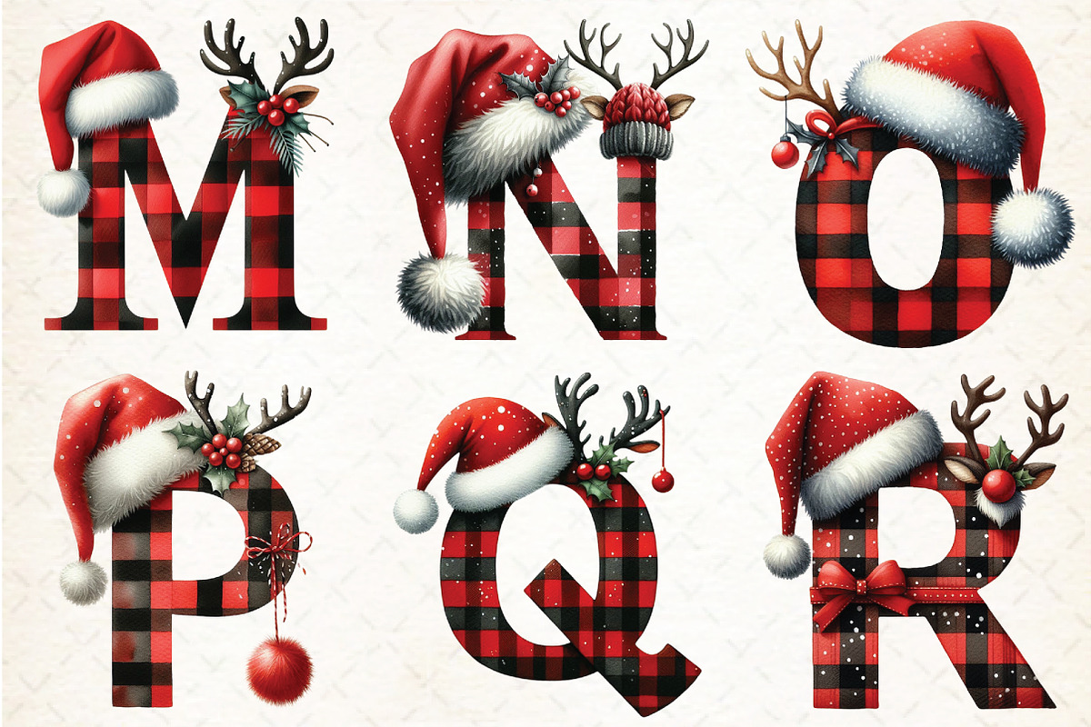Watercolor Christmas Alphabet, an Illustration by Libby Wishes (Photo 4 of 9)