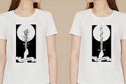 Tarot Black and White. 78 cards, an Illustration by La Inspiratriz (Thumbnail 9 of 9)