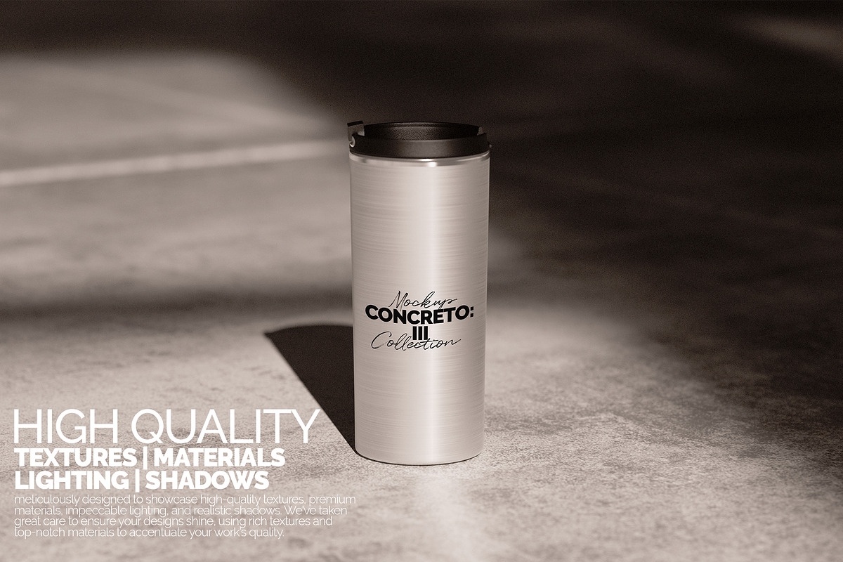 Silver Straight Tumbler Mockup, a Merchandise Mockup by Banana Mockups (Photo 2 of 5)