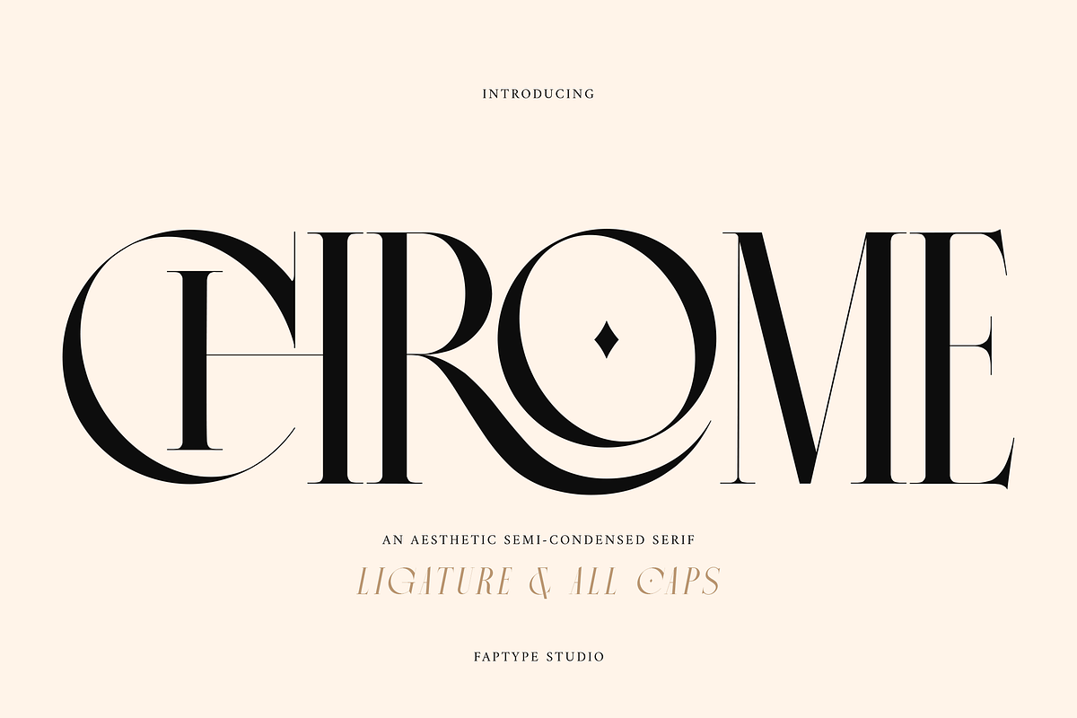 Chrome Slab | Semi-Condensed Serif, a Serif Font by Ardana Creative (Photo 1 of 9)