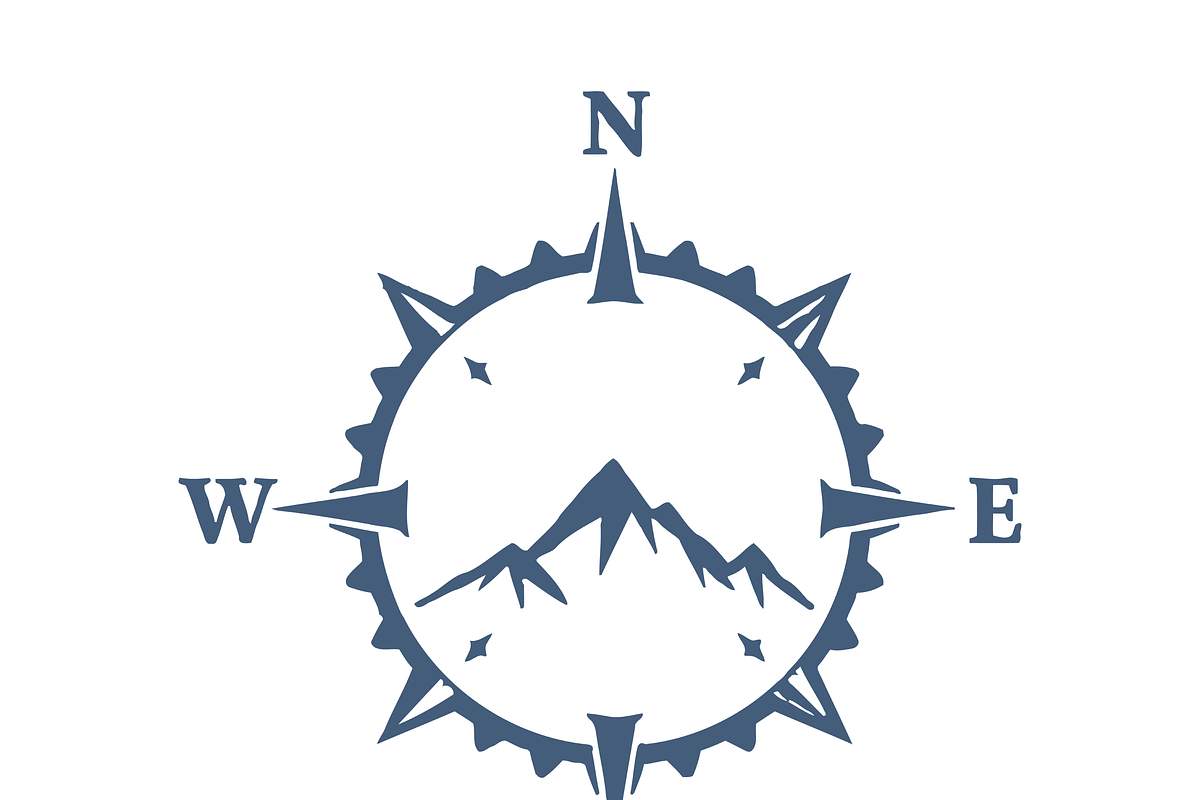 Stylish Compass Design, an Object Illustration by CarWrap design (Photo 2 of 5)