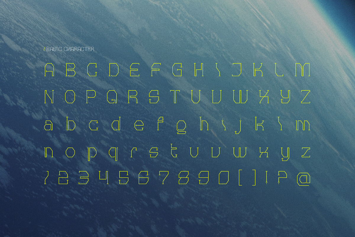 Lost Entity | Futuristic Geometric, a Sans Serif Font by gracetype_studio (Photo 9 of 12)