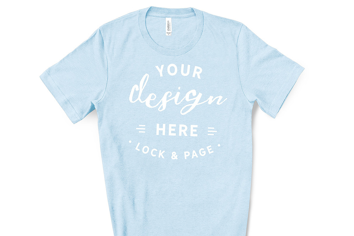 Male Bella Canvas 3001 Mockup Bundle, a Shirt Mockup by lock and page (Photo 6 of 60)