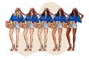 Fashion girls 54 clipart png, a Person Illustration by Parinaz Wadia Design (Thumbnail 7 of 9)