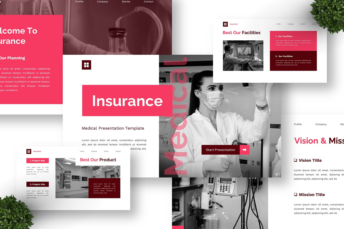 Insurance - Medical Powerpoint, a Presentation Template by Deepslide Studio (Photo 2 of 4)