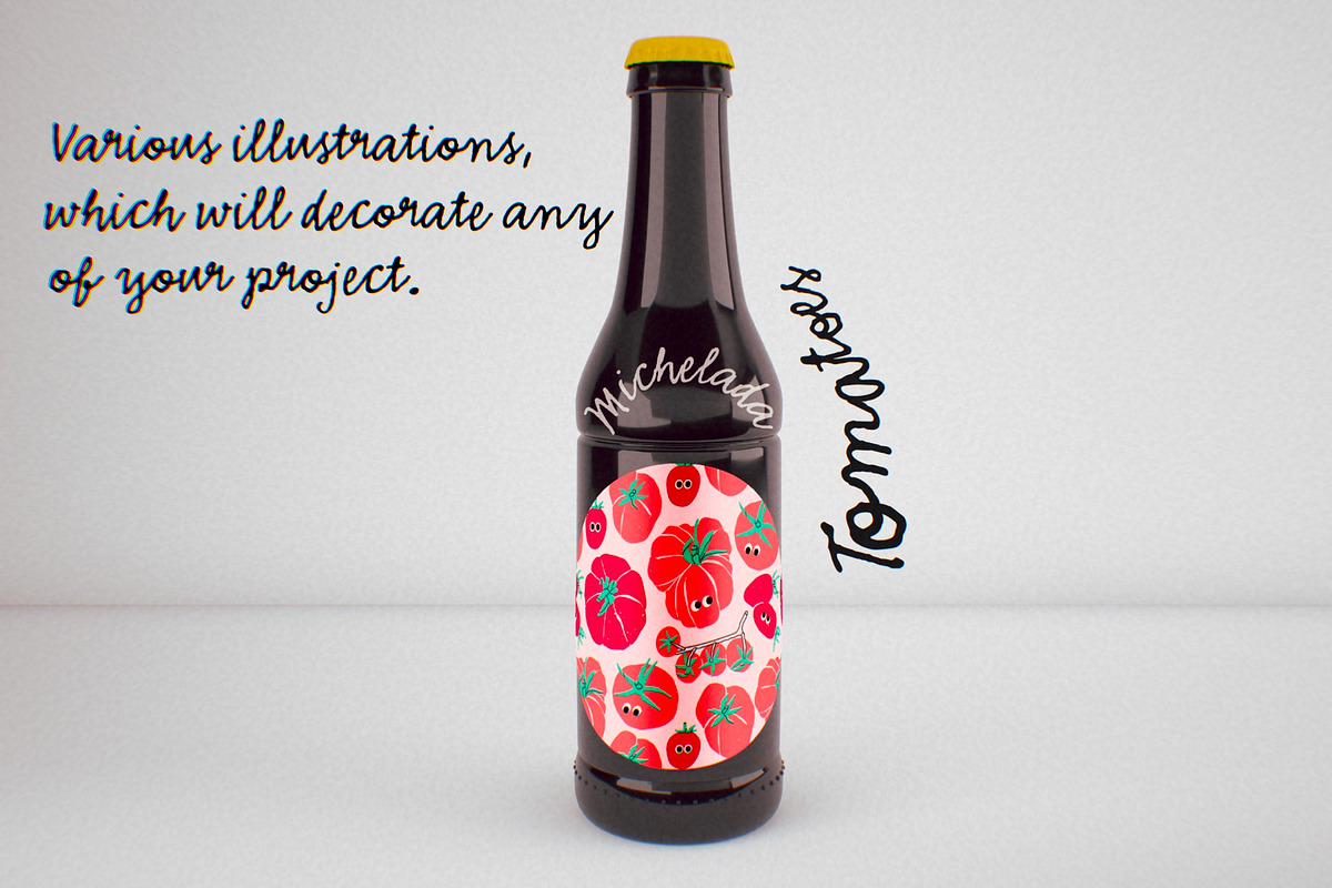 Food and Drinks (big bundle), a Food Illustration by Twisted Tail (Photo 20 of 27)