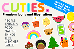 Cuties - Premium Icons/Illustrations