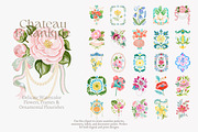 Chateau Botanique Clipart Set, a Decorative Illustration by Patishop Art (Thumbnail 6 of 14)
