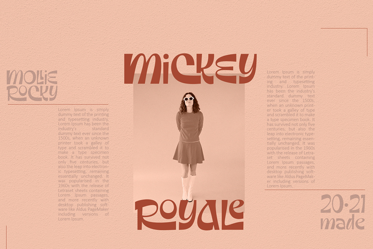 Mollie Rocky, a Font by madeDeduk (Photo 10 of 12)