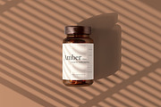 Amber Glass Jar / Bottle Mockups, a Cups & Container Mockup by pmvch (Thumbnail 7 of 10)