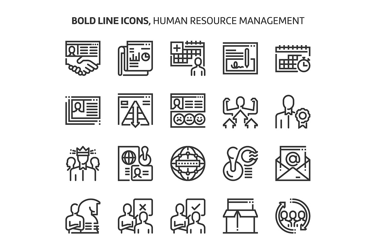 Bold Line Icons, an Outline Icon by Howcolour (Photo 107 of 151)