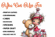 Birthday Girl Quirky Clipart, a Seasonal Illustration by CreationArt (Thumbnail 5 of 7)