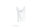 White Wrinkled Fabric Sheet 3D Model, an Object 3D Model by rebrandy (Thumbnail 4 of 9)