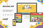 Boldial WP - 3D Portfolio Theme, a WordPress Template by IshYoBoy (Thumbnail 1 of 2)