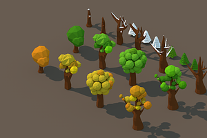 Low Poly Trees Pack 2